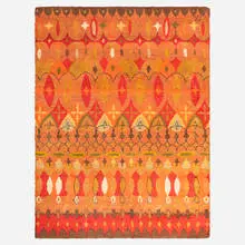 Cynthia Sargent, Pile carpet, c. 1960, hand-knotted wool