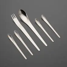 AJ flatware by Arne Jacobsen, stainless steel, sold Feb 2025