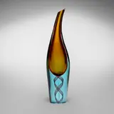 Luciano Gaspari, Vase, c. 1965, sommerso vase with internal decoration