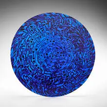 Murrine Colorate plate by Venini, 1998, fused murrine with wheel-carved surface, sold Feb 2025