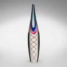 Vase by Luciano Gaspari, c. 1965, sommerso vase with internal decoration, sold Feb 2025
