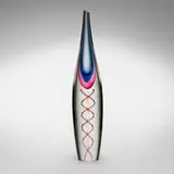 Luciano Gaspari, Vase, c. 1965, sommerso vase with internal decoration
