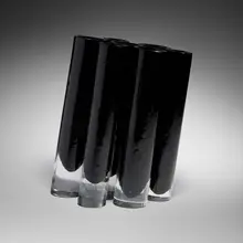 Alfredo Barbini, Sculptural vase, 1961, internally decorated glass