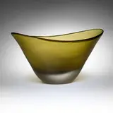 Paolo Venini, Inciso bowl, model 4837, 1956, wheel-carved glass