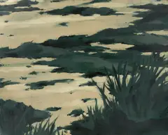 Bernd Koberling, Ohne Titel (Sumpfbild), 1972, Öl auf Nessel