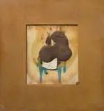 Tisch by Dieter Roth, 1968, Schokolade und Alufolie über Offset auf Papier, im Kakaopassepartout, sold Jun 2017
