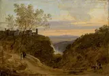 Deutsch, um 1810 & 20, Tivoli, Öl auf Zink