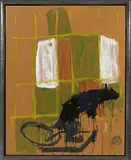 Markus Lüpertz, Ohne Titel, Acryl auf Hartfaser. Im Künstlerrahmen