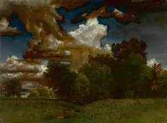 Emil Lugo, Gewitterwolken, 1891, Öl auf Leinwand