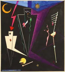 Karl Hermann Trinkaus, Circus der Magier, 1926, Tusche und Gouache über Bleistift auf Velin
