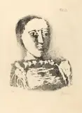 Le chandail brodé by Pablo Picasso, 1953, Lithographie auf Arches-Velin, sold Jun 2015