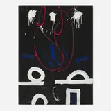 Untitled by Emerson Woelffer, 1996, oil and acrylic on canvas, offered Oct 2025