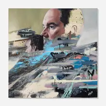 Conor Harrington, One Man and His Monster, 2006, oil and spraypaint on canvas