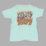 Kiss, Vintage t-shirt, cotton or cotton-blend, single stitch