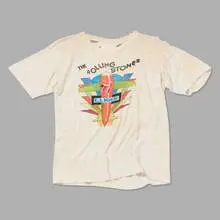 The Rolling Stones, Made in the Shade 1975 US tour vintage t-shirt, cotton or cotton-blend, single stitch