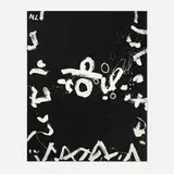 Untitled by Emerson Woelffer, c. 1997, oil and acrylic on canvas, offered Jul 2025