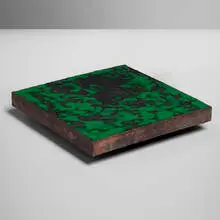 Kwangho Lee, Skin Series pedestal, c. 2010, enameled copper