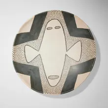 Todd McKie, Bowl, 1986, slip-decorated earthenware