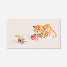 Mel Ramos, Two Tin Toys, 1988, watercolor on paper