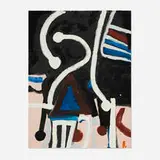 Untitled by Emerson Woelffer, c. 1994, acrylic on canvas, offered Dec 2024