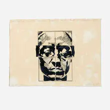 Study for Solid Vision by Robert Longo, 1984-85, ink, graphite and screenprint on paper, offered Oct 2024