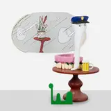 Matthew Ronay, Officer, Officer, Officer, Officer!, 2006, MDF, painted wood, plastic, steel