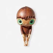 Javier Calleja, Little Maurizio, 2019, wood, resin, brass