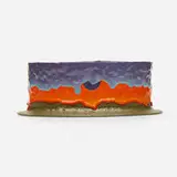 Ron Nagle, Shorty 240 (Incense Burner), 1993, hand-built earthenware, glaze and China paint