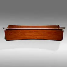 James Schriber, Entry Hall Table with Drawers, c. 1993, lacquered bubinga, white oak