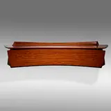 James Schriber, Entry Hall Table with Drawers, c. 1993, lacquered bubinga, white oak