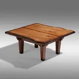 Birdie Miller, Coffee table, 2021, London Plane, ebony, walnut