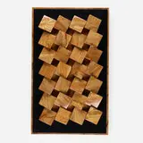 Ed Murphy, Forty Six Facets, 2021, London Plane, magnet, lacquered steel