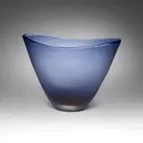 Paolo Venini, Inciso bowl, model 4834, c. 1955, wheel-carved glass
