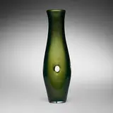Forato vase, model 4516 by Fulvio Bianconi, 1951, sommerso glass with perforation, sold Feb 2025