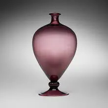 Veronese vase, model 1633 by Vittorio Zecchin, c. 1925, transparent glass, sold Feb 2025