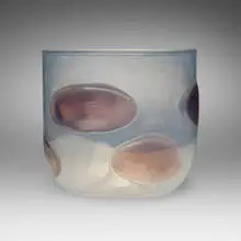 attribution Ercole Barovier, Vase, c. 1970, internally decorated glass