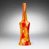 Ermanno Toso, Nerox bottle, c. 1962, internally decorated glass