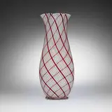 Dino Martens, Reticello vase, c. 1955, reticello glass