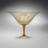 S.A.L.I.R., Compote, c. 1930, etched glass