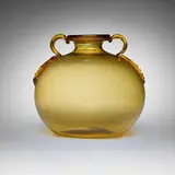 Soffiato vase by Vittorio Zecchin, c. 1925, glass with applied details, sold Feb 2025