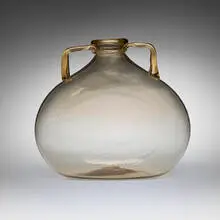 Soffiato vase by Vittorio Zecchin, c. 1925, soffiato glass with applied handles, sold Feb 2025