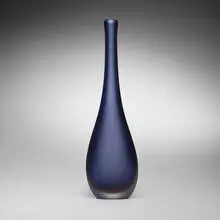 Inciso vase, model 4816 by Paolo Venini, 1956, wheel-carved glass, sold Feb 2025