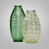 attribution Dino Martens, Applicazione vases, 1940, glass with applications