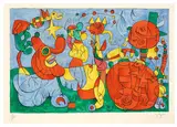 Aus: „Ubu Roi by Joan Miró, 1966, Farblithographie auf Arches-Velin, sold Nov 2014