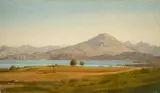Louis Gurlitt, Gebirgslandschaft mit See