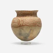 Thai, Ban Chiang jar, slip-decorated earthenware