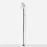 Diane Tintor, Aaron's Rod, c. 2010, bronze rod, sterling silver enamelled blossoms, copper