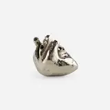 Heart by Jeff Price for Blackman Cruz Workshop, 1999, silver-plated bronze, offered Mar 2024