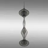 D'lisa Creager, Untitled (0321-02), 2021, hand-woven blackened copper wire
