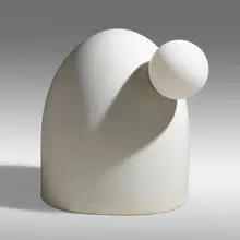 Ken Smith, Custom illuminated outdoor sculpure, 2011, fiberglass, milk glass